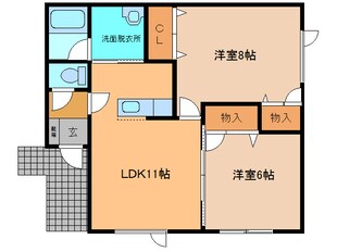 光ﾊｲﾂの物件間取画像